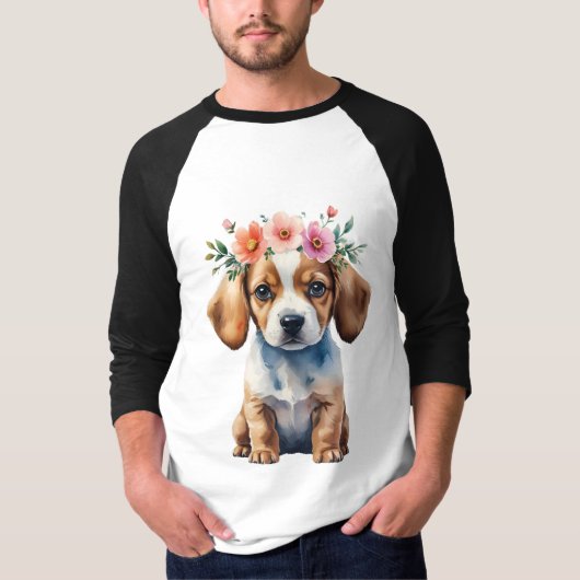 お洒落フローラクラウンパピーティー Tシャツ (正面)
