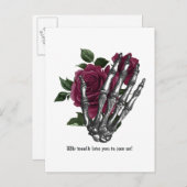 お洒落フローラゴシッ結婚クの注意喚起 ポストカード (正面/裏面)