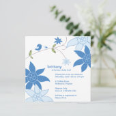 お洒落フローラシャワーの招待状 招待状 (スタンド正面)