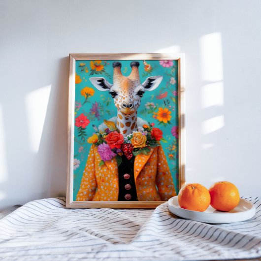 お洒落フローラデコペ鮮やかージのキリン 薄葉紙