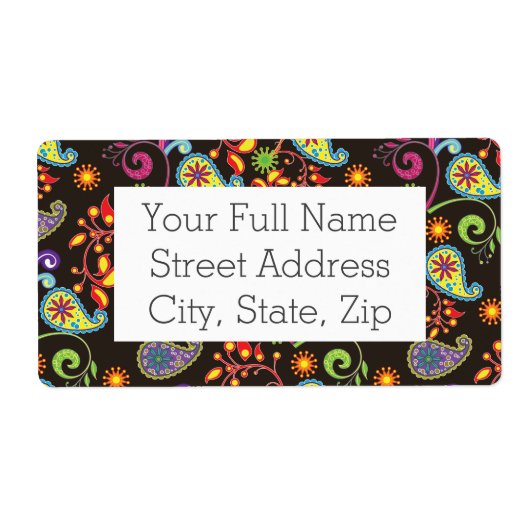 お洒落フローラデザイン ラベル (正面)