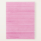 お洒落フローラバラと素朴ピンクウッドガーリー プランナー手帳 (裏面)