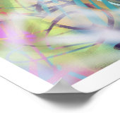 お洒落フローラプリントオリジナルポスター ポスター (角)