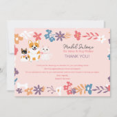 お洒落フローラペットシッタードッグウォーカー事業 サンキューカード (正面)