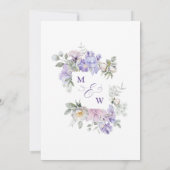 お洒落フローラロマン庭園の結婚式 招待状 (裏面)