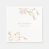 お洒落フローラ愛の完全開花 スタンダードカクテルナプキン (正面)