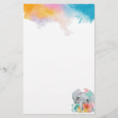 お洒落フローラ文房具紙 便箋 (裏面)