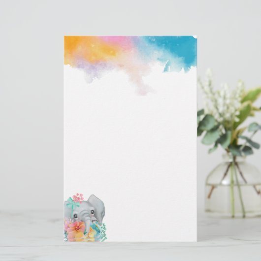 お洒落フローラ文房具紙 便箋 (スタンド正面)