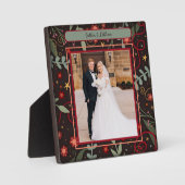 お洒落フローラ星の写真カスタマイズ名 フォトプラーク (正面)