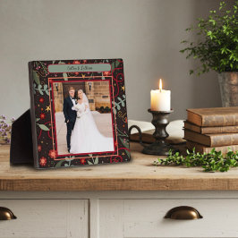 お洒落フローラ星の写真カスタマイズ名 フォトプラーク