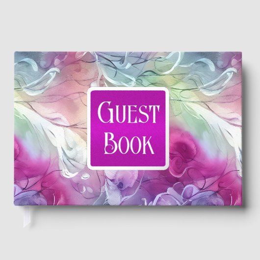 お洒落フローラ液スイートピー実在箔 ゲストブック (正面)