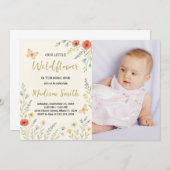 お洒落フローラ第1の誕生日招待状 招待状 (正面/裏面)