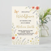 お洒落フローラ第1の誕生日招待状 招待状 (スタンド正面)