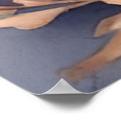 お洒落フローラ蝶よくはしゃぐデザイン ポスター (角)