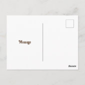 お洒落フローラ蝶よくはしゃぐデザイン ポストカード (裏面)