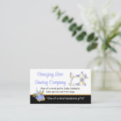 お洒落フローラ裁縫機2名刺入 名刺 (スタンド正面)