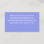 お洒落フローラ裁縫機2b名刺 名刺 (裏面)