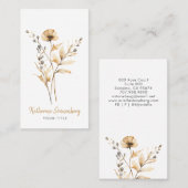 お洒落フローラ開花 名刺 (正面/裏面)