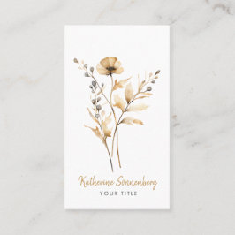 お洒落フローラ開花 名刺