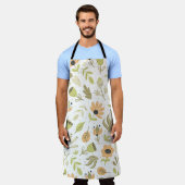 お洒落フローラ エプロン (着用した状態)