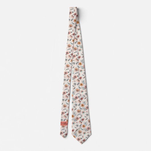 お洒落フローラ ネクタイ (裏面)