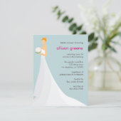 お洒落ブライダルシャワーカード 招待状 (スタンド正面)