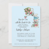 お洒落ブライダルシャワーティーパーティの招待状 招待状 (正面)