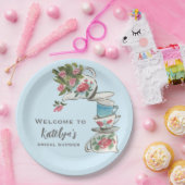 お洒落ブライダルシャワー茶パーティー ペーパープレート (パーティー)
