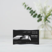 お洒落ブラックラグジュアリー車 名刺 (スタンド正面)