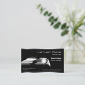 お洒落ブラックラグジュアリー車 名刺 (スタンド正面)