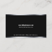 お洒落ブラックラグジュアリー車 名刺 (裏面)