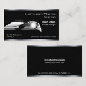お洒落ブラックラグジュアリー車 名刺 (正面/裏面)