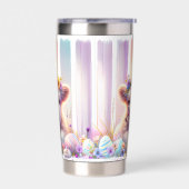 お洒落ブラッシュストロークイースターハイランドカウズ20oz 保温保冷タンブラー (左面)