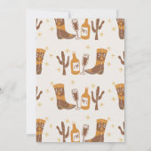 お洒落ブーツシャンパンハロー40誕生日 招待状 (裏面)