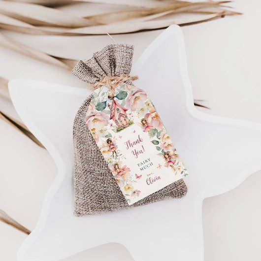 お洒落プリンセスフェアリー誕生日サンキューユー ギフトタグ