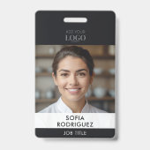 お洒落プロフェッショナルフォト企業のオフィスID バッジ (Front)