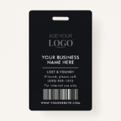 お洒落プロフェッショナルフォト企業のオフィスID バッジ (裏面)
