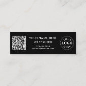 お洒落プロフェッショナルブラックミニカード コーリングカード (正面)