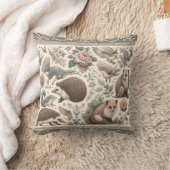 お洒落ヘッジホッグヘブンビクトリアン:フローラ クッション (ブランケット)