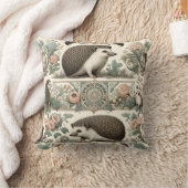 お洒落ヘッジホッグヘブンビクトリアン:フローラ クッション (ブランケット)