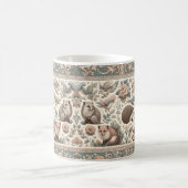 お洒落ヘッジホッグヘブンビクトリアン:フローラ コーヒーマグカップ (中央)