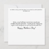 お洒落ヘッジホッグママストーリータイムマザーズデイ カード (裏面)