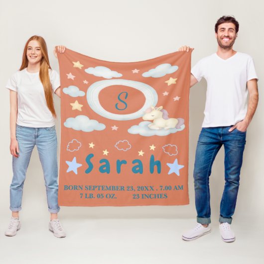 お洒落ベビーブランケット(星と雲) フリースブランケット (インサイチュ)