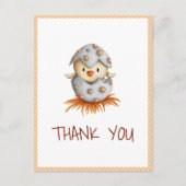 お洒落ベビー孵化ありがとう ポストカード (正面)