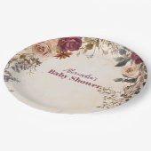 お洒落ベビー開花 ペーパープレート (アングル)