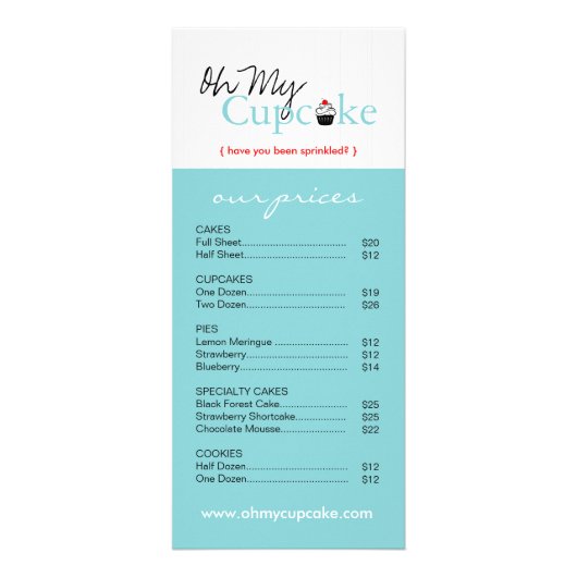 お洒落ベーカリーラックカード ラックカード (正面)