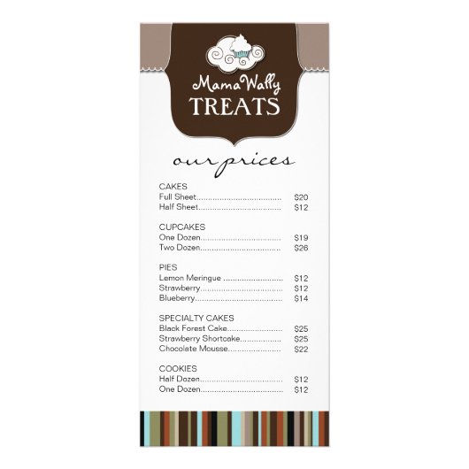 お洒落ベーカリーラックカード ラックカード (正面)