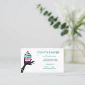 お洒落ベーカリー業務用カップケーキカード 名刺 (スタンド正面)