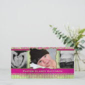 お洒落ペイズリー都市およびお尻ベビー発表 案内状 (スタンド正面)