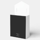 お洒落ホワイトオンブラックフローリッシュ結婚ズ フェイバーボックス (オープン)